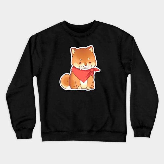 Rude Shiba Dog 3 - Chuchuw Crewneck Sweatshirt by floralfrolic